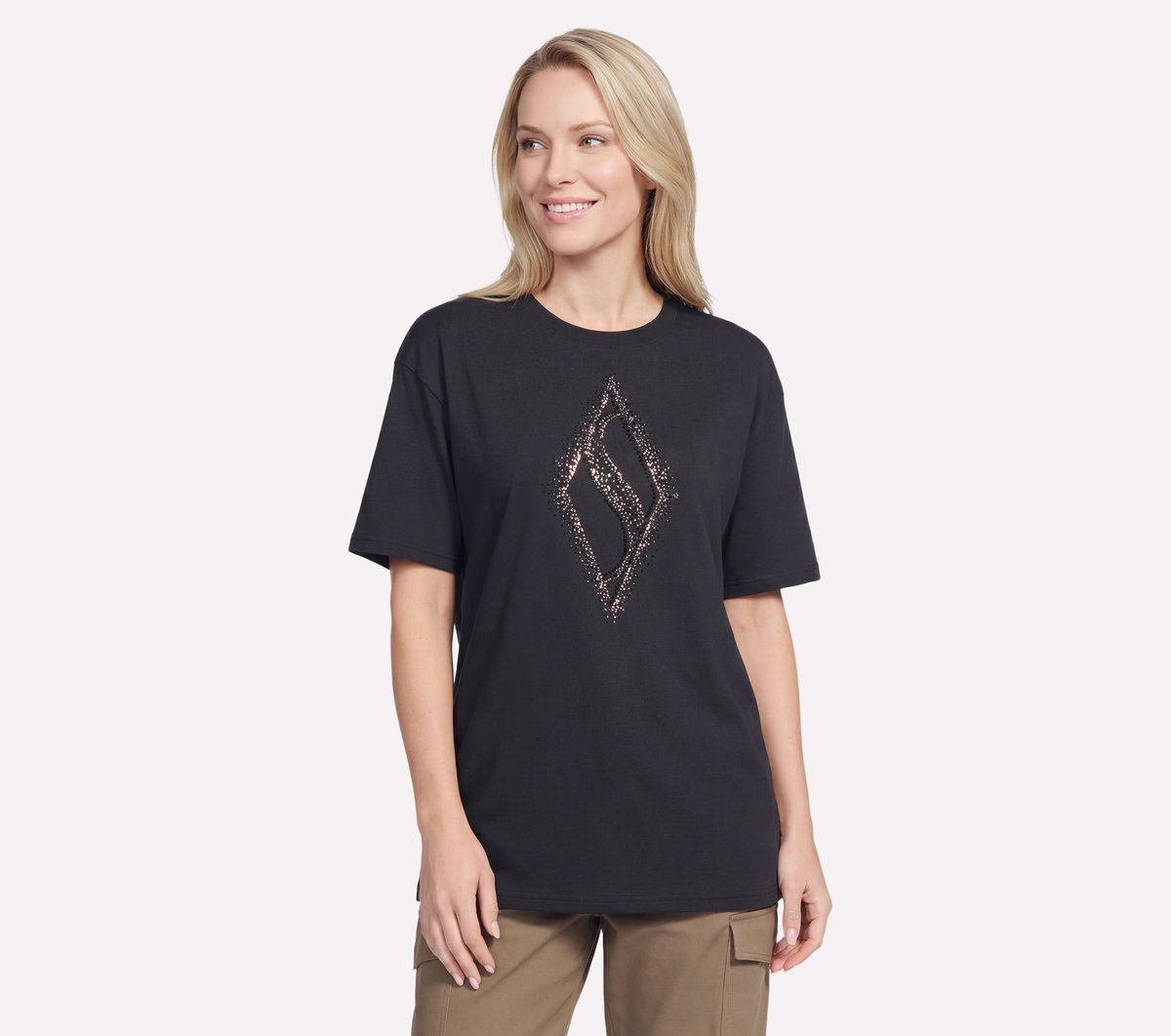 Skechers | Gold Splatter Diamond Short Sleeve Tee