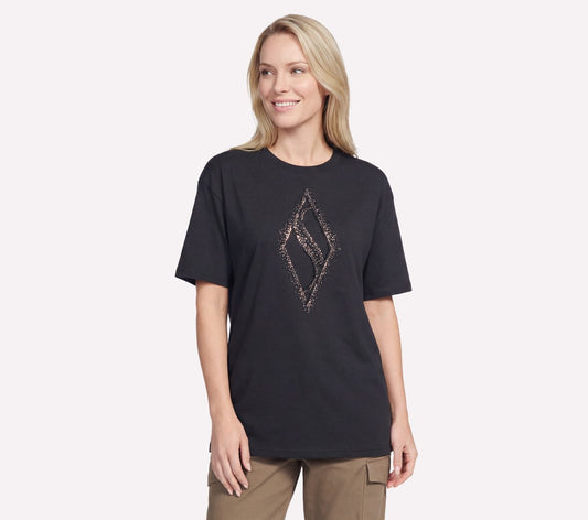 Skechers | Gold Splatter Diamond Short Sleeve Tee