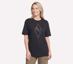 Skechers | Gold Splatter Diamond Short Sleeve Tee