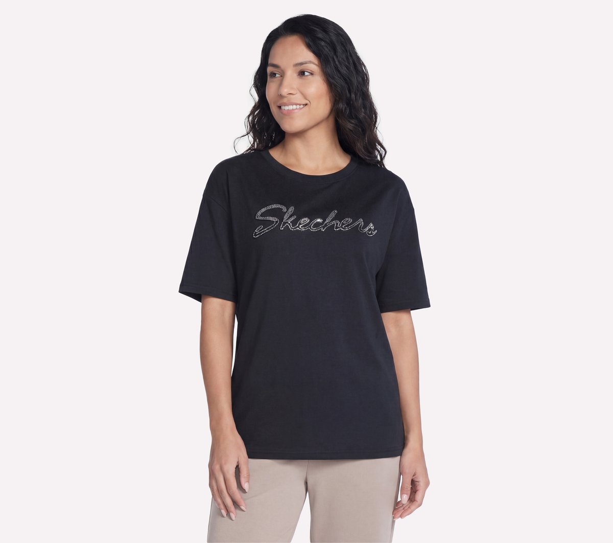 Skechers | Script Diamond Studded Short Sleeve Tee