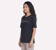Skechers | Script Diamond Studded Short Sleeve Tee