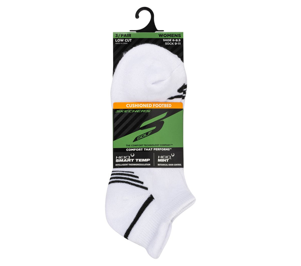 Skechers | 3 Pack Women's Performance Low Cut Golf Socks