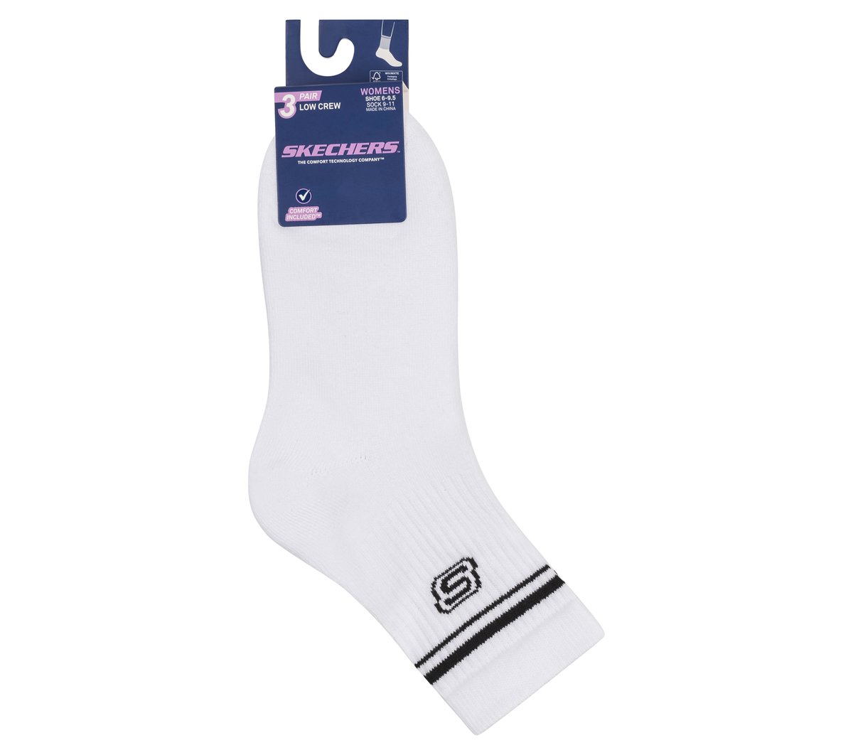 Skechers | 3 Pack Women's Low Crew Varsity Socks