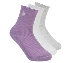 Skechers | 3 Pack Kids Ankle Lettuce Socks