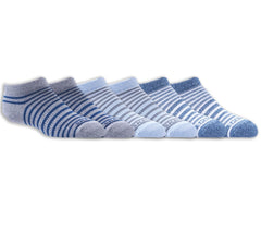 Skechers | 6 Pack Striped No Show Socks